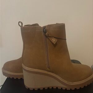 Torrid Tan Wedge Ankle Boots